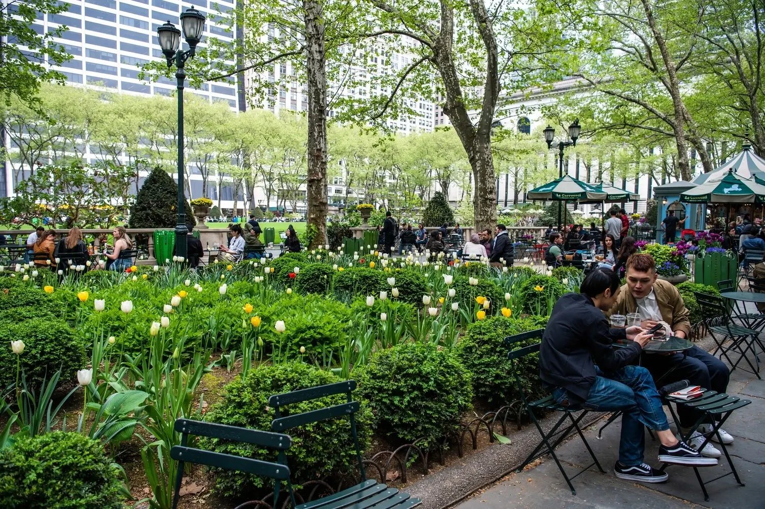 People Socializing at Bryant Park - Image by KMarsh