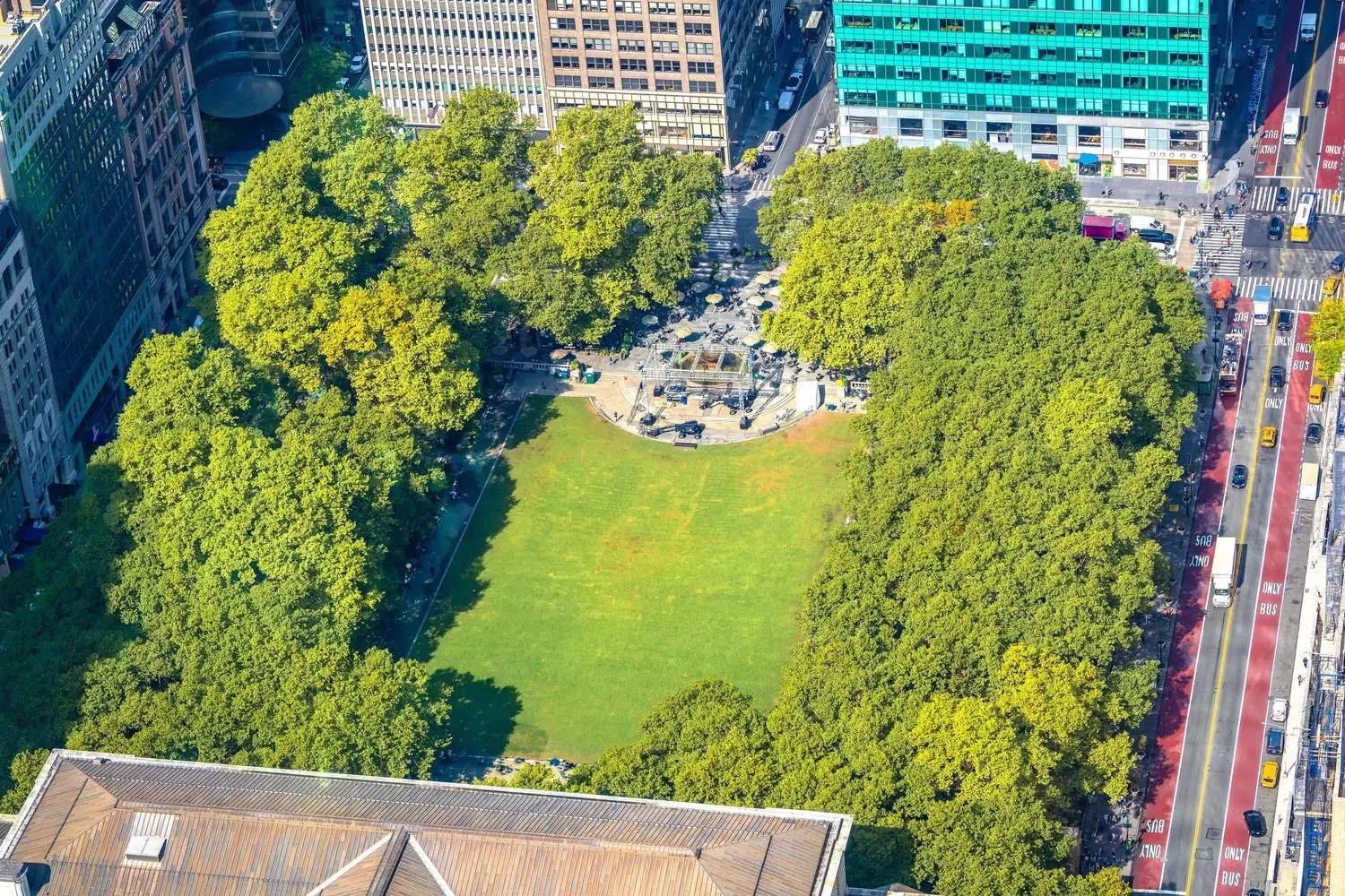 Bryant Park NYC Aerial View | Shutterstock Credit: xbrchx